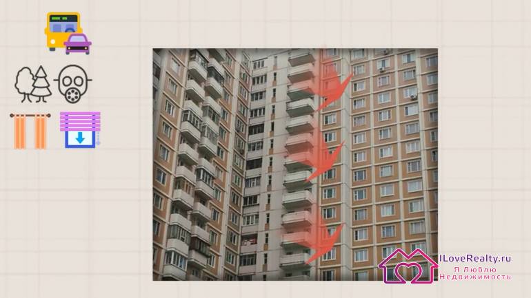 неочевидный нюанс - подъездные балкон и общие балконы, когда они находятся через стенку от собственного, еще и неостеклянного балкона