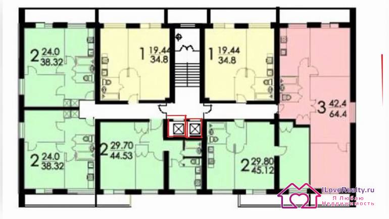 Квартиры в блочных домах серии И-209А (II-209А)